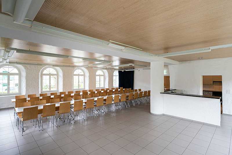 Zufikerhuus: Bankettbestuhlung im Erdgeschoss