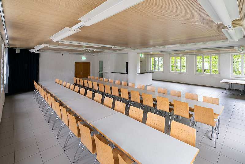 Zufikerhuus: Bankettbestuhlung im Erdgeschoss